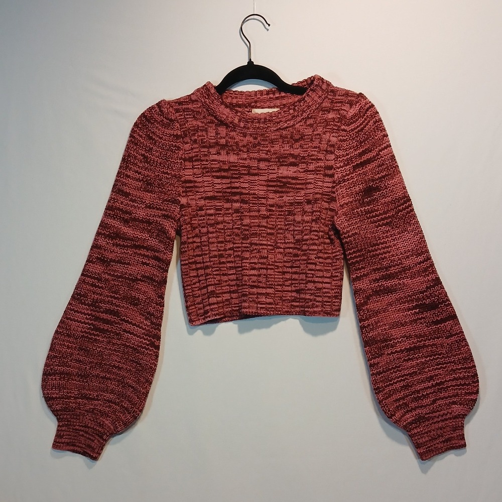 Altar'd State S Sweater cottage clown grunge Avant Garde cozy balloon sleeve